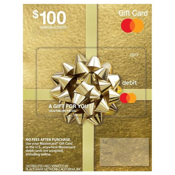 $100 Mastercard Gift Card