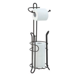 Toilet Paper Holder Stand with Storage