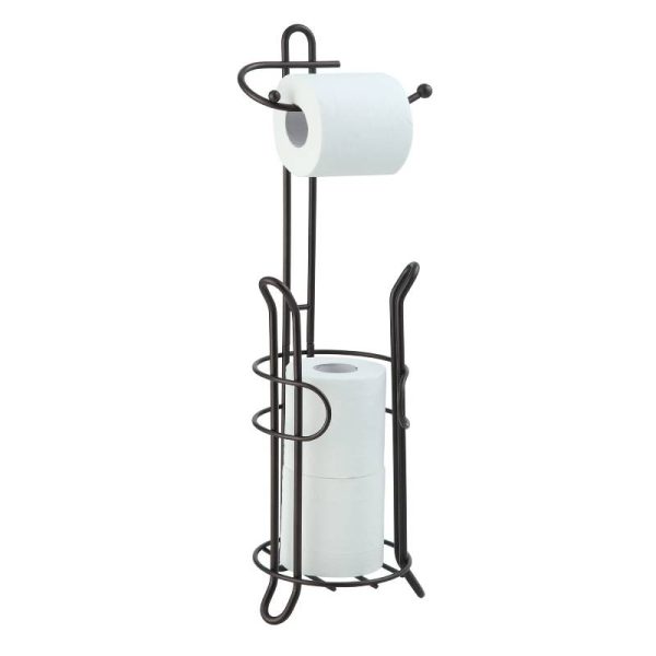 Toilet Paper Holder Stand with Storage